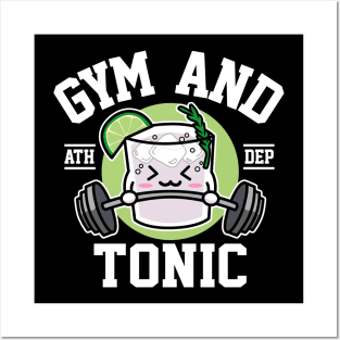 Gym and Tonic Cute Drink and Workout Posters and Art